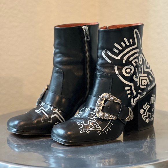Coach X Keith Haring Western Moto Bootie - Picture 2 of 11